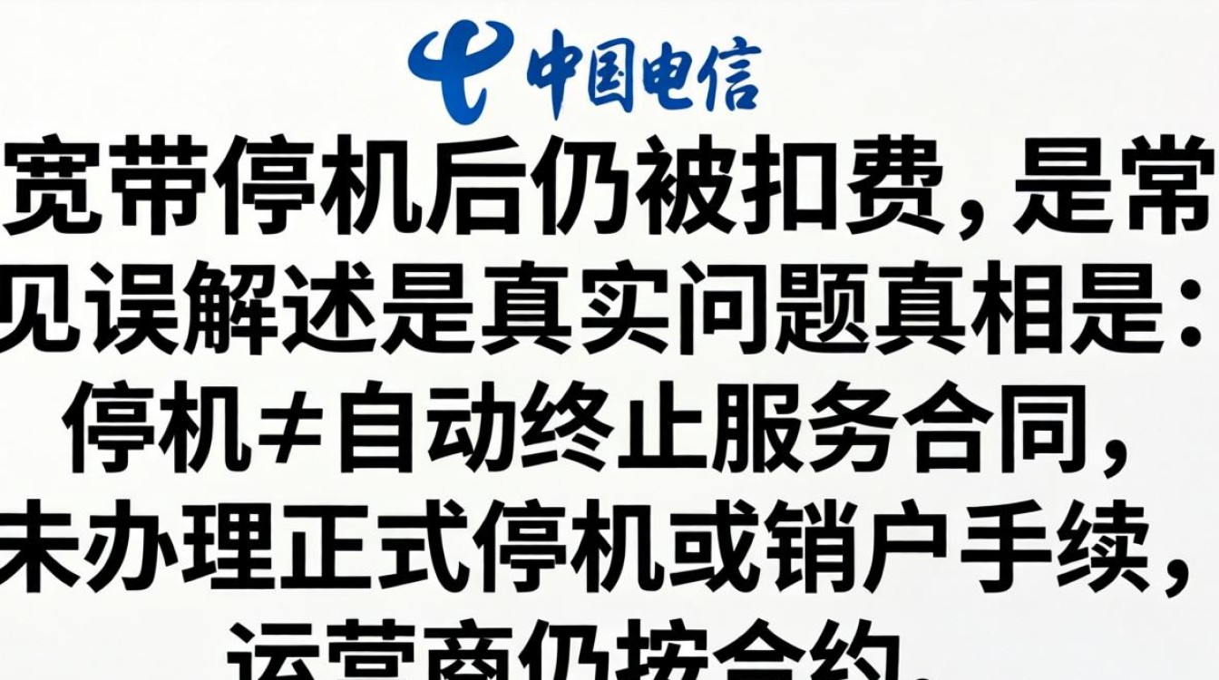 电信宽带停机扣费