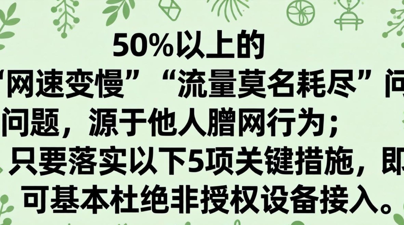 电信宽带防蹭网