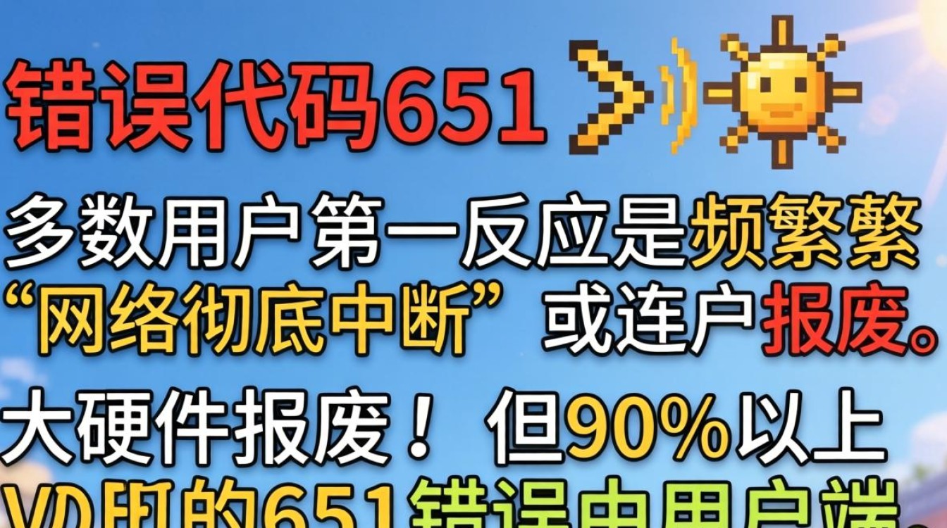 宽带连接651错误代码