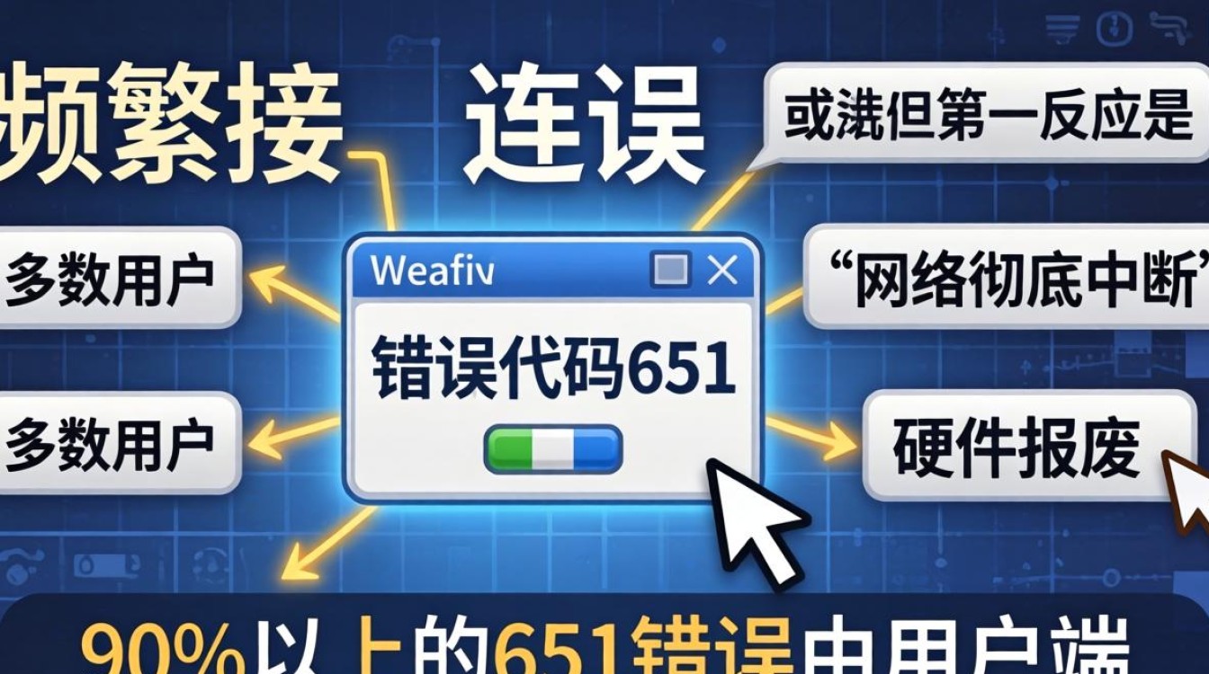 宽带连接651错误代码