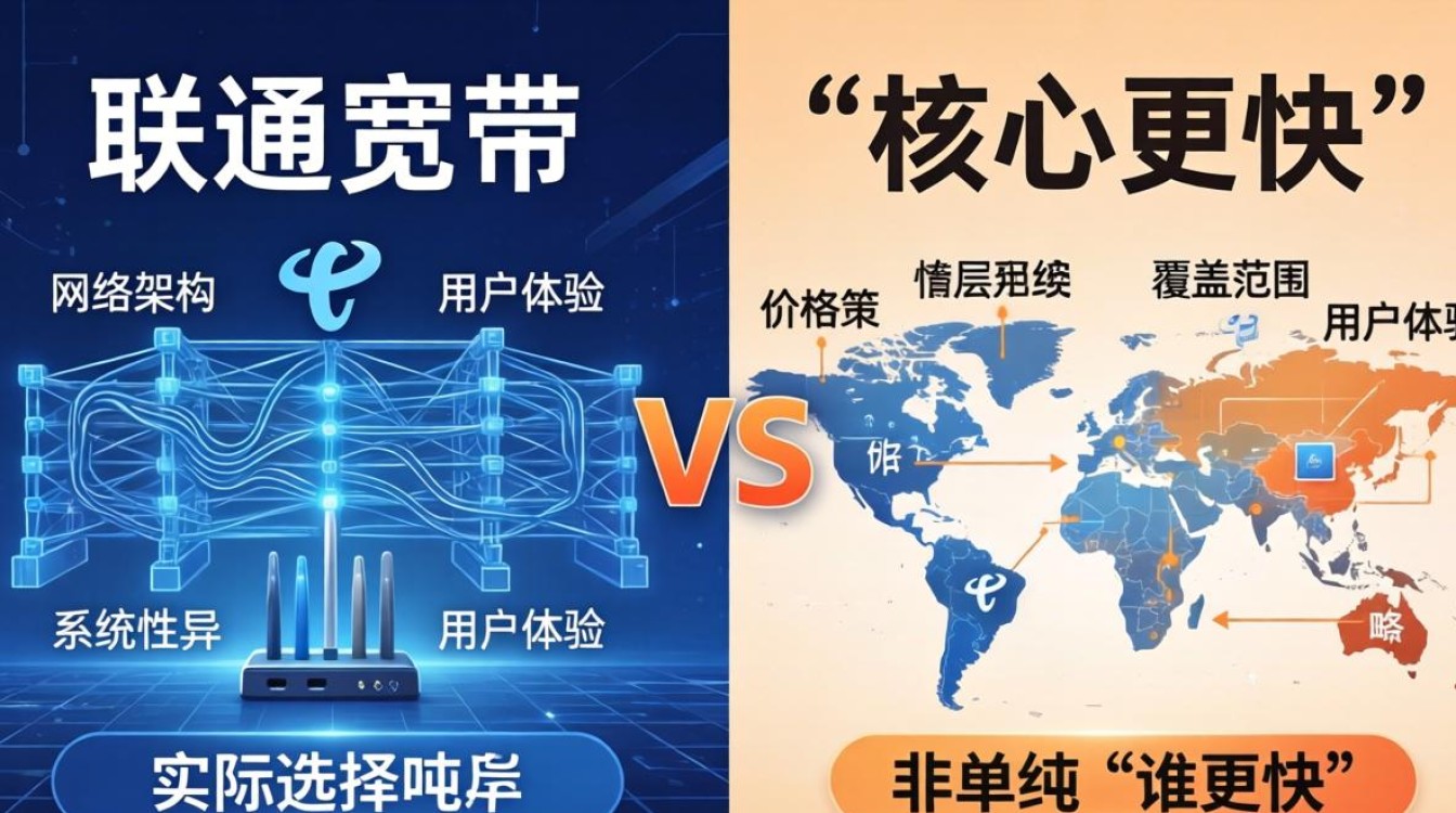 电信和联通宽带的区别