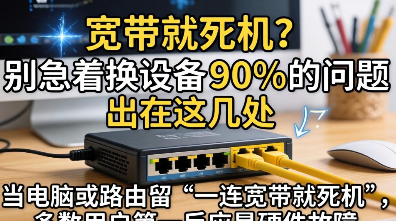 一连宽带就死机