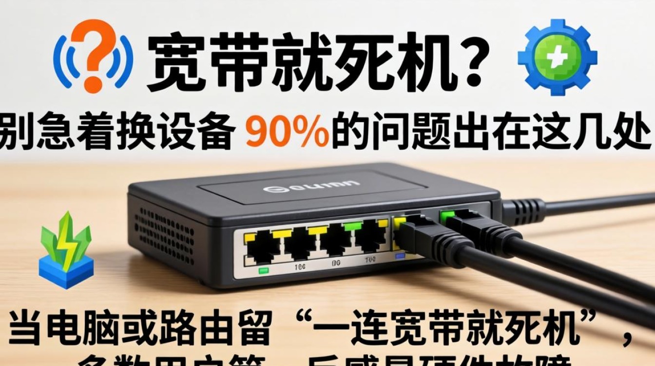 一连宽带就死机