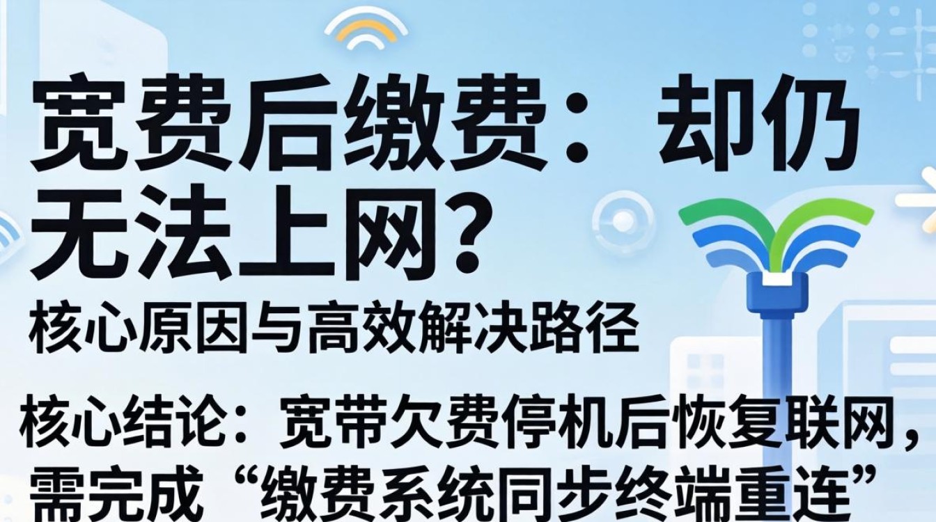 宽带欠费 缴费后连不上