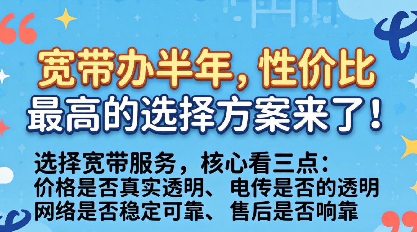 电信宽带办半年