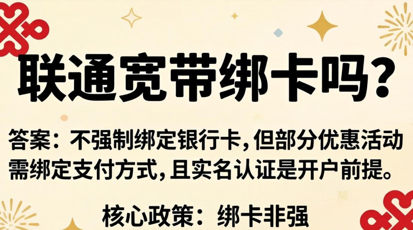 联通宽带绑卡吗