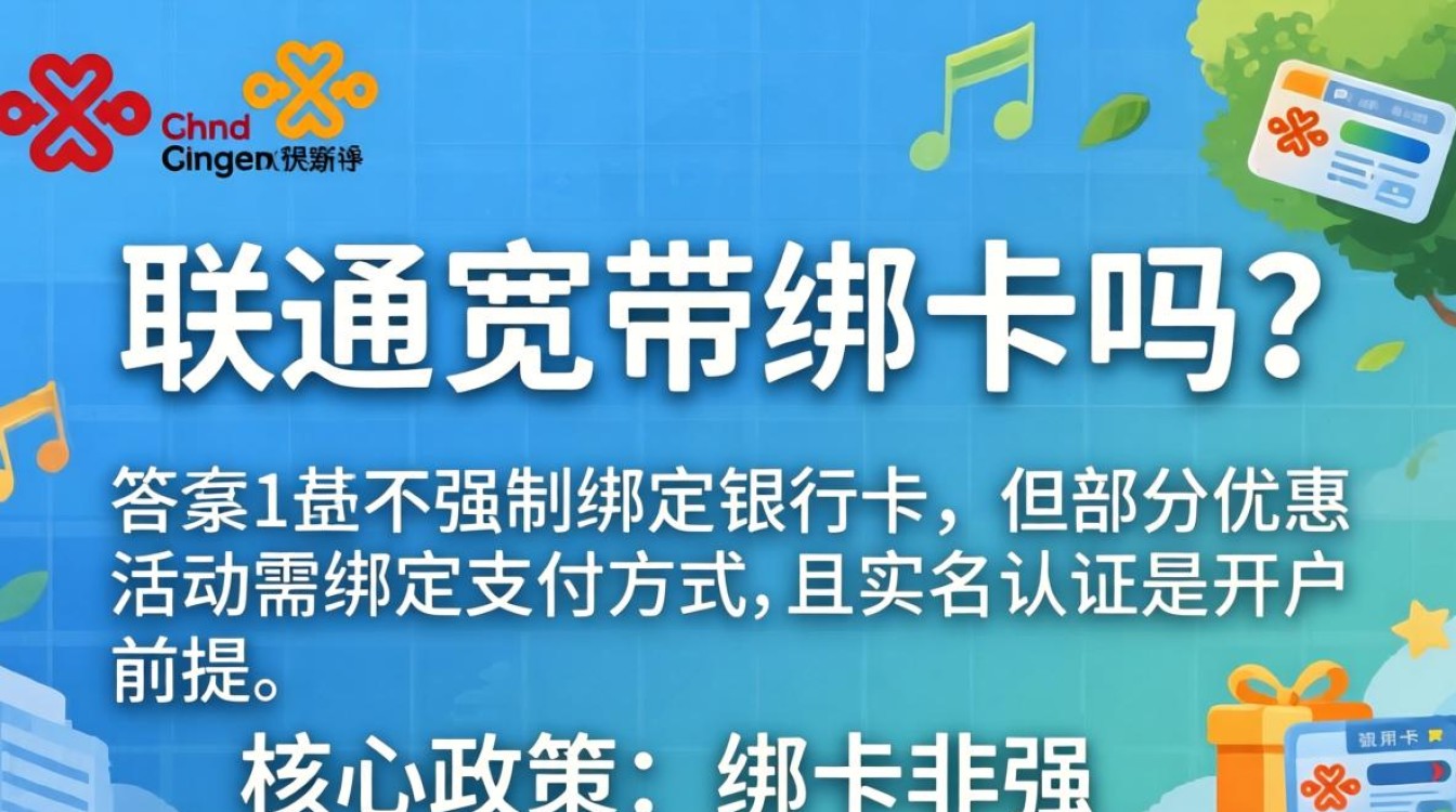 联通宽带绑卡吗