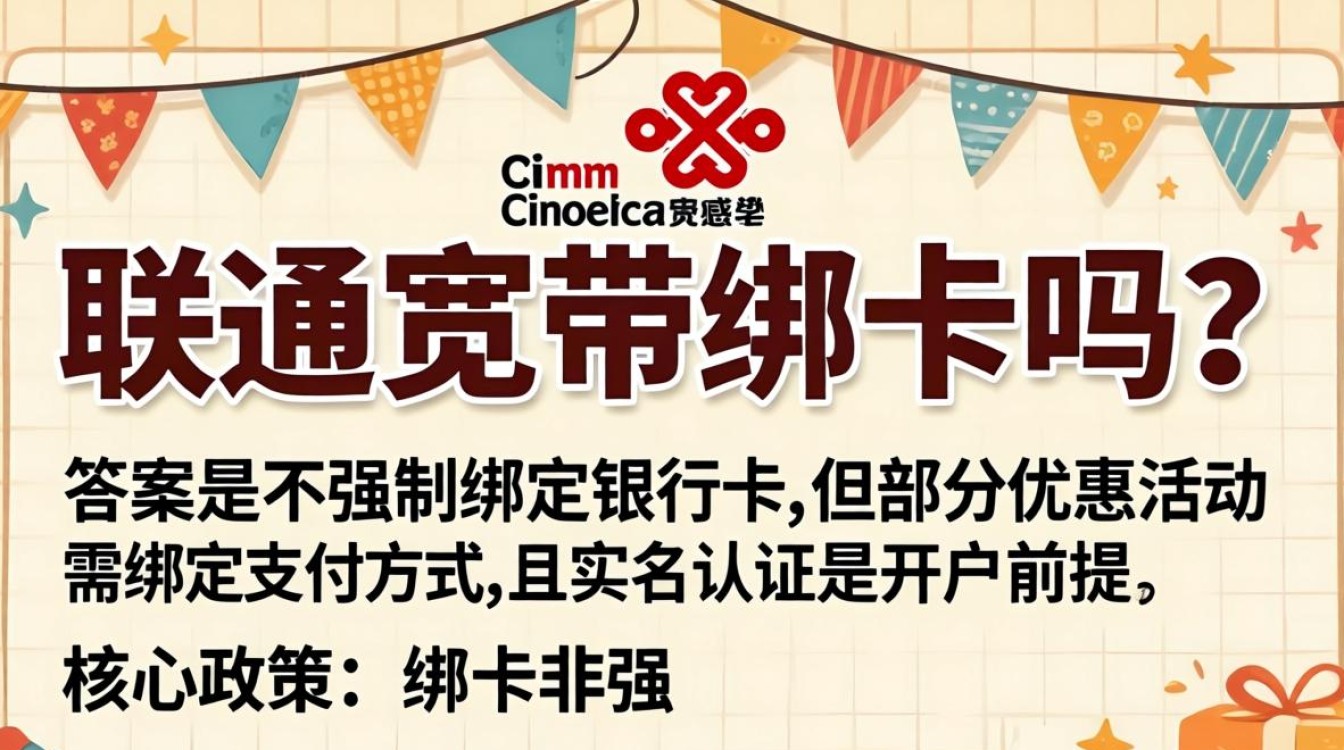 联通宽带绑卡吗