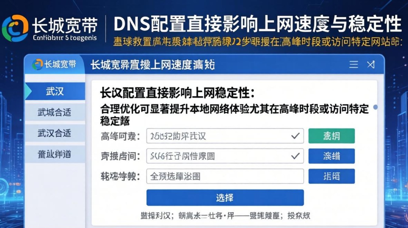 武汉长城宽带的dns