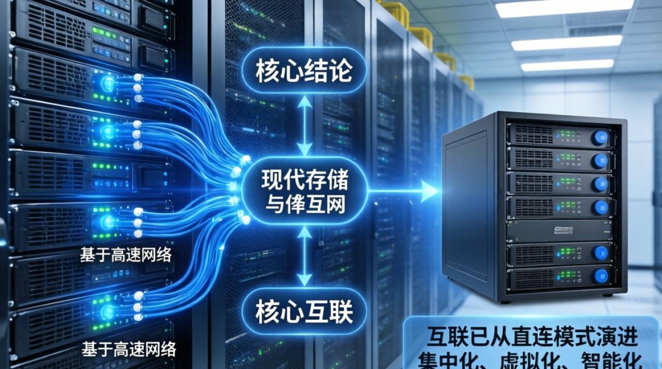 服务器和存储怎么互联