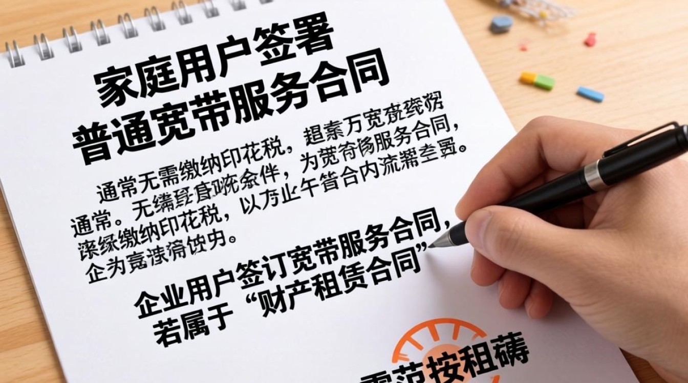宽带合同印花税