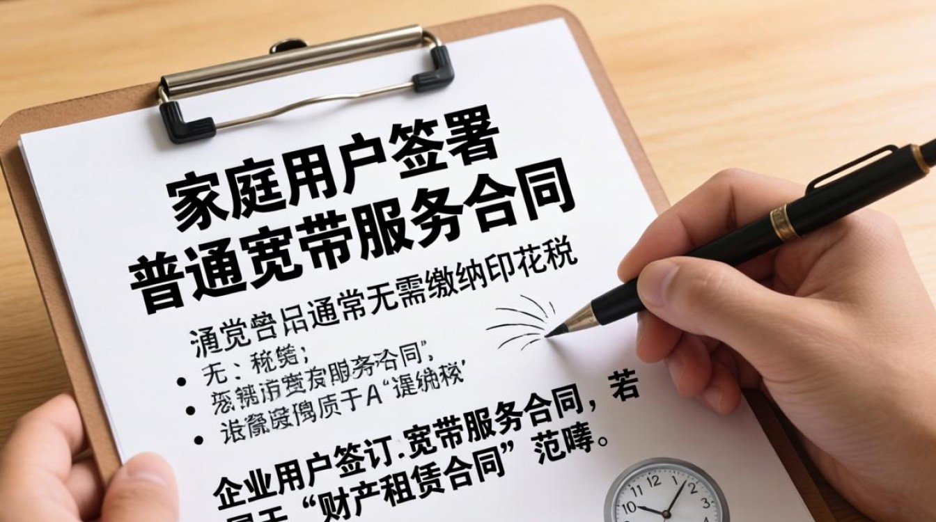 宽带合同印花税
