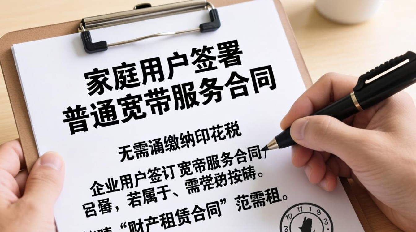 宽带合同印花税